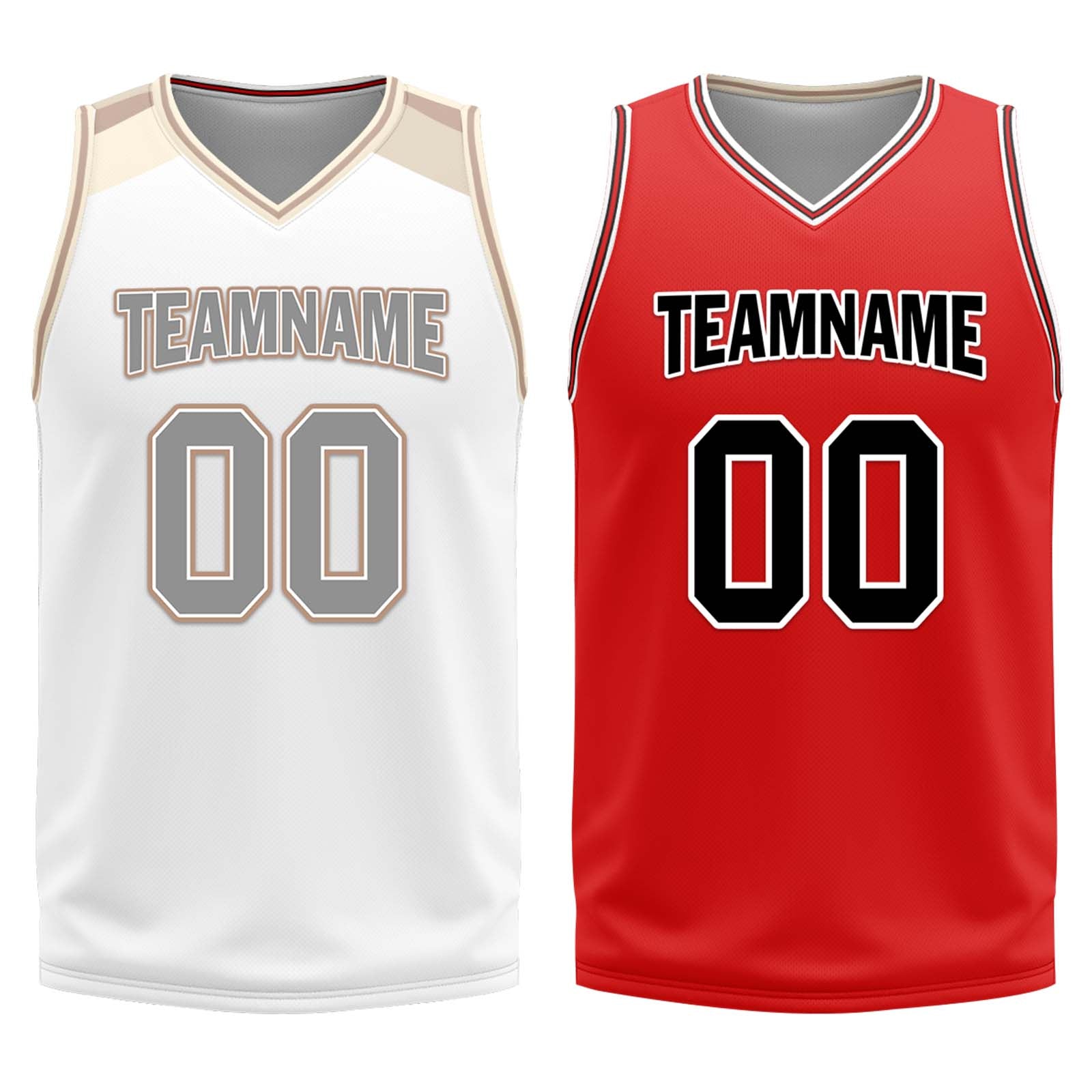 Custom White Gold Copper Chicago City Edition Personalized Reversible Basketball Set Sports Basketball Jersey BBJ01R-D0610-5
