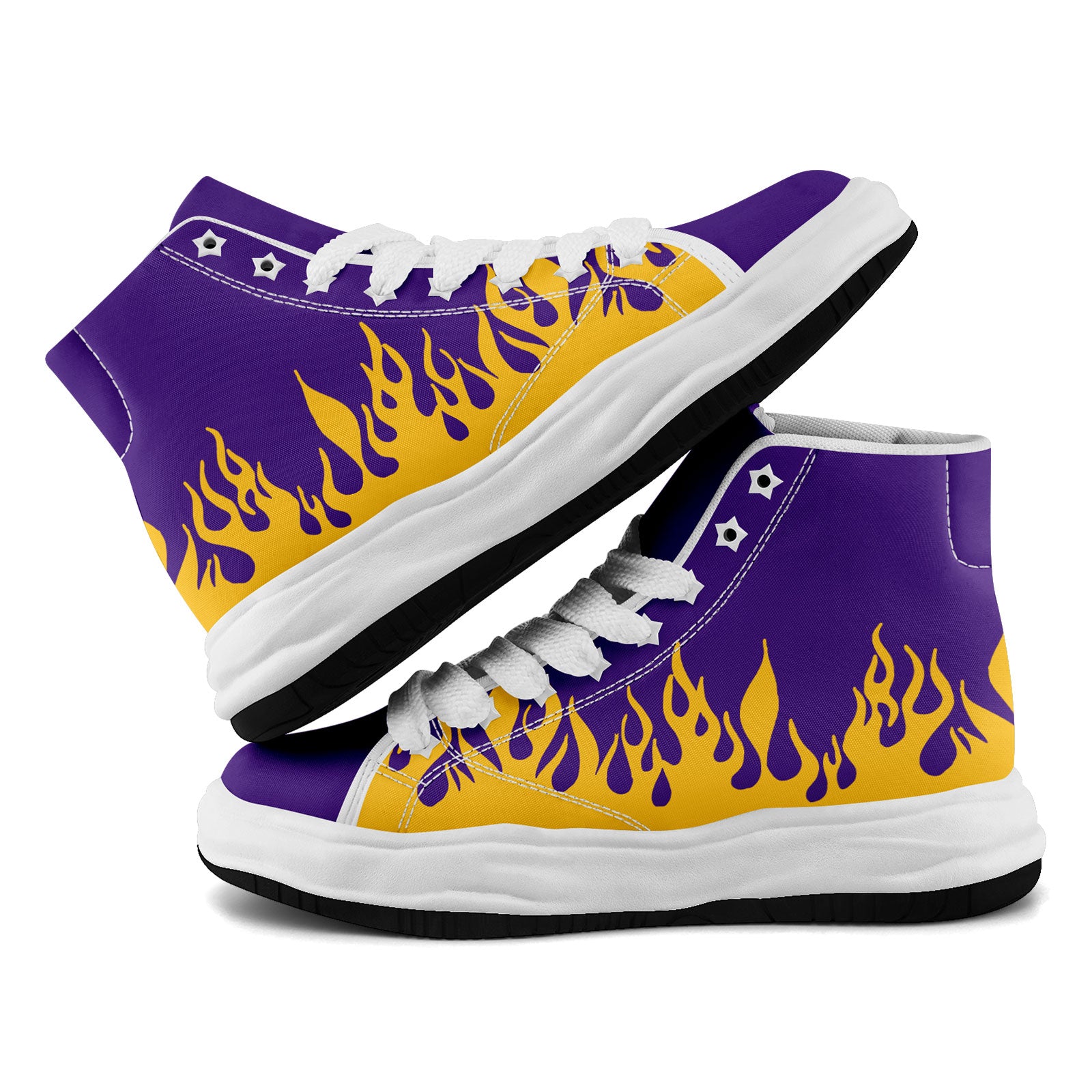 Custom Purple Yellow Minnesota Football Jersey and Firesoul Sports Shoes Combo Offer Personalized Combo ZH-D020273-17