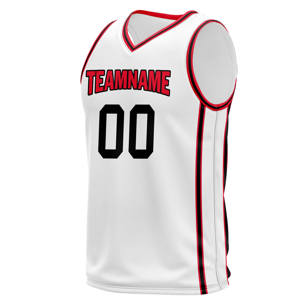 Custom Red White Black City Edition Personalized Sports Uniform Authentic Basketball Jersey BBJ01-D06101-11