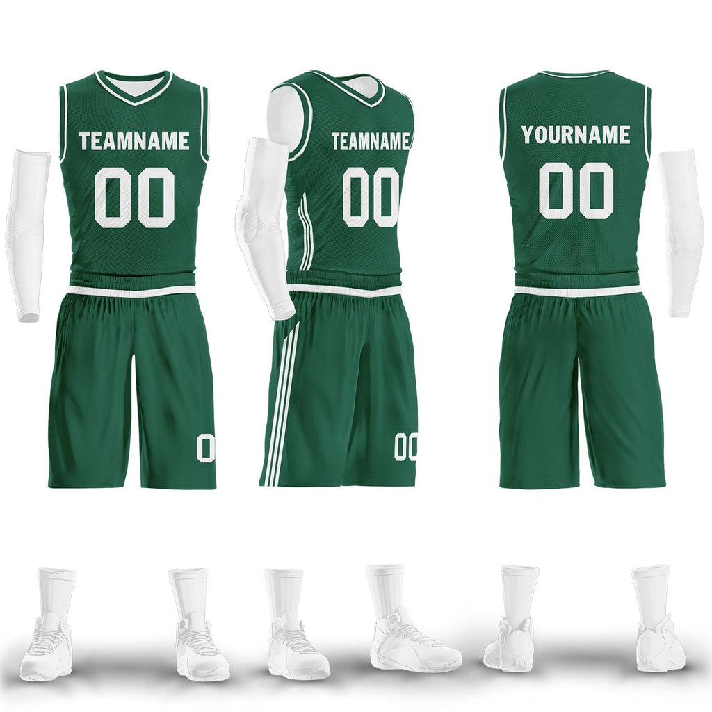 Custom Green Classic Style Sports Uniform Basketball Jersey BBJ01-D020105-22