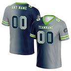 Custom Blue Grey Washington Personalized Authentic Football Jersey FBJ02-D028017-14