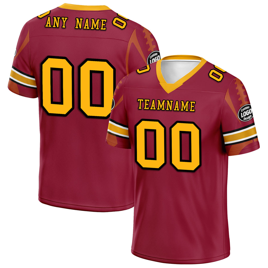 Custom Red Arizona Personalized Authentic Football Jersey FBJ02-D025033-1