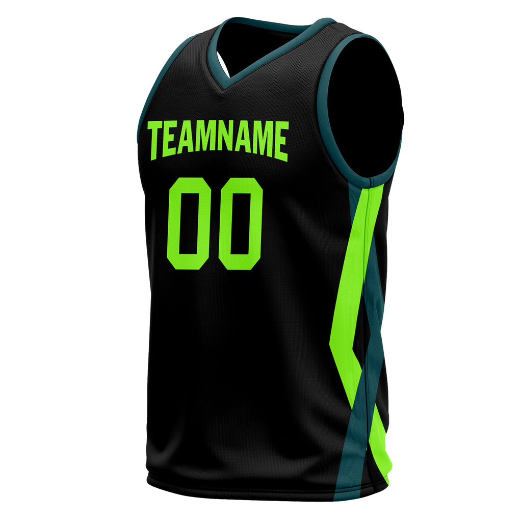 Custom Dark Lemon Green City Edition Personalized Sports Uniform Authentic Basketball Jersey BBJ01-D06101-2