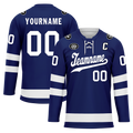 Custom Blue White Personalized Hockey Jersey HCKJ01-D0a70bc