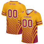 Custom Red Yellow Arizona Personalized Authentic Football Jersey FBJ02-D023033-1