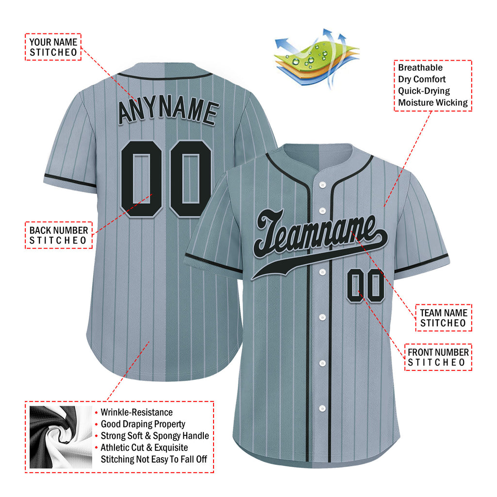 Custom Stripe Fashion Personalized Authentic Baseball Jersey BSBJ01-E06043-20