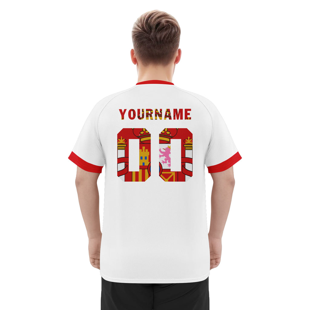Custom Spain 2026 World Cup Football Shirt Customized Soccer Jersey for Fans Add Your Name & Number FZ190-F025072-4
