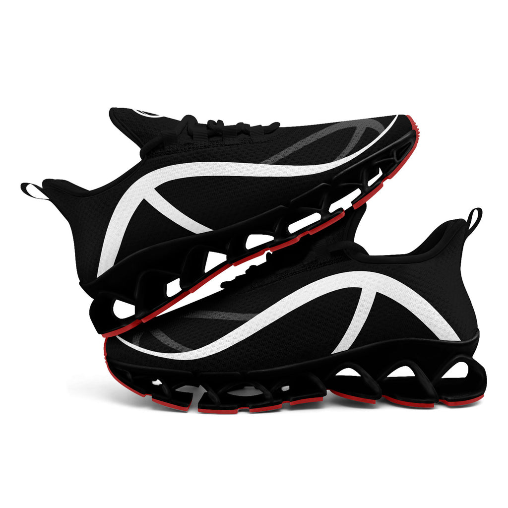 Custom Black White Maxsoul Shoes Personalized Sneaker FN003XD-D020391-15