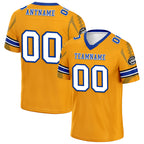 Custom Yellow Los Angeles Personalized Authentic Football Jersey FBJ02-D025033-14