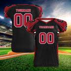 Custom Red Black Georgia High-Performance American Football Jersey FBJ06-D023001-3