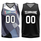 Custom Camouflage Black Brooklyn City Edition Personalized Reversible Basketball Set Sports Basketball Jersey BBJ01R-D0610-3