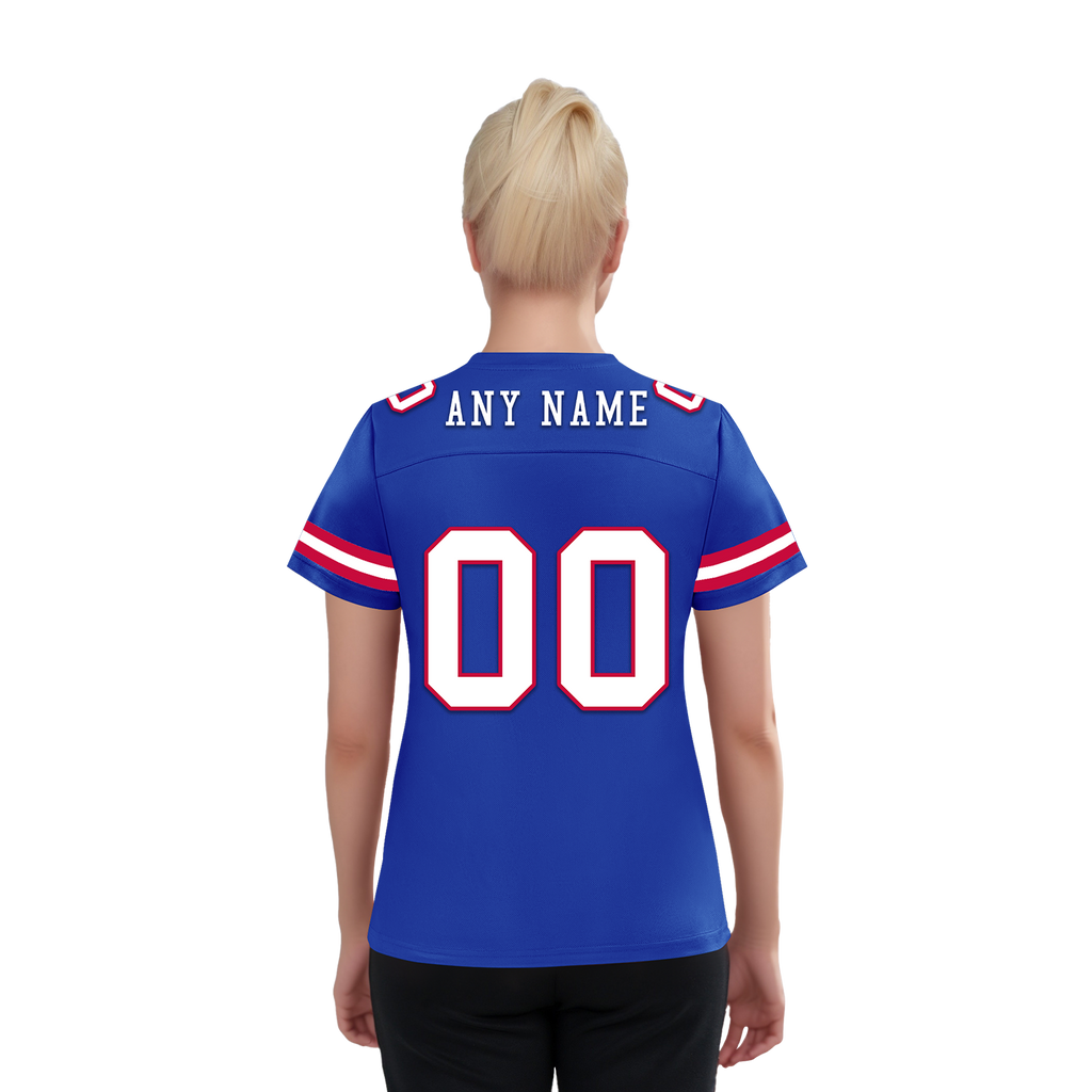 Custom Blue Classic Style Personalized Authentic Football Jersey FBJ02-bd0a70ca