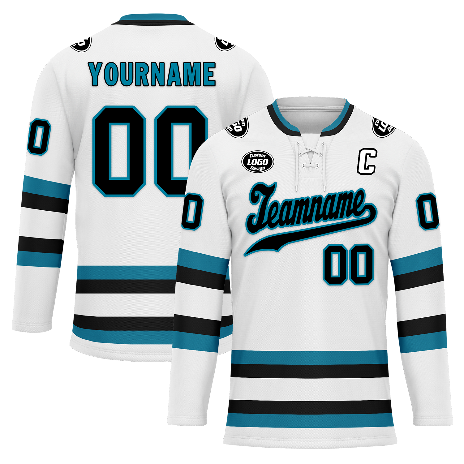 Custom White Personalized Hockey Jersey HCKJ01-D0a70c9