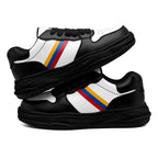 Custom Black White Pittsburgh Shoes Personalized Sneaker FN032-D020389-30