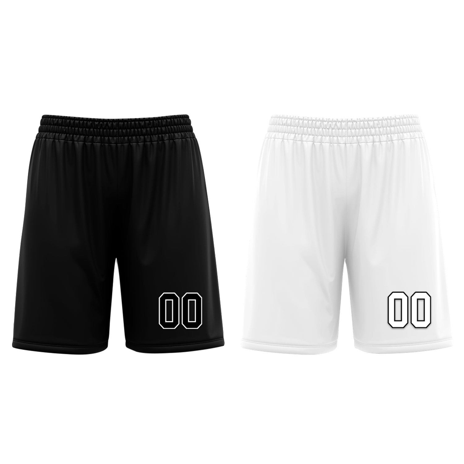 Custom Black White Classic Style Reversible Basketball Uniform Personalized COOLMAX BBJR-D017007