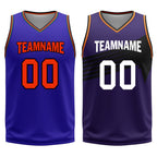 Custom Purple Green Orange Phoenix City Edition Personalized Reversible Basketball Set Sports Basketball Jersey BBJ01R-D0610-24