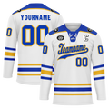 Custom White Blue Personalized Hockey Jersey HCKJ01-D0a70ab