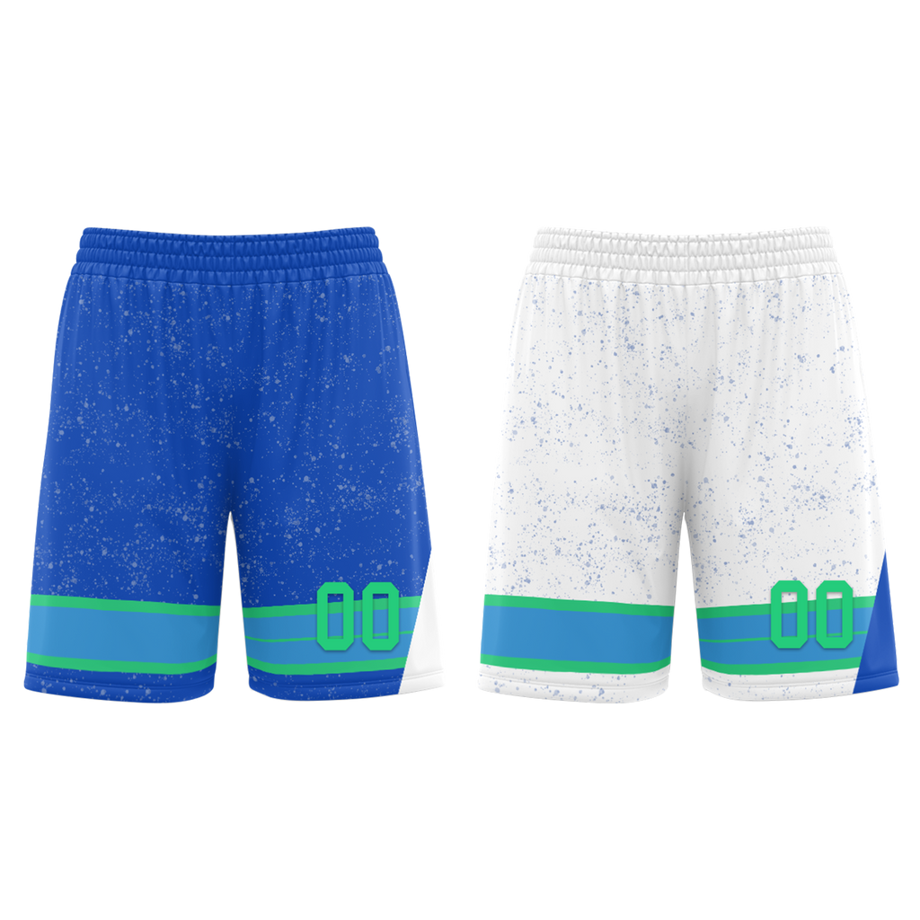 Custom Blue White Classic Style Reversible Basketball Uniform Personalized Ordinary BBJR-D017009