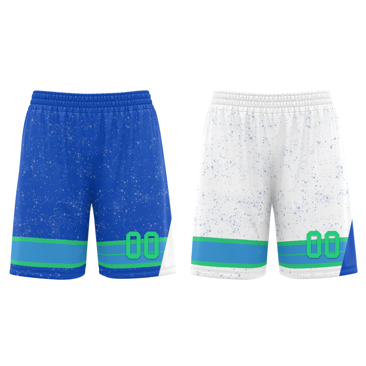 Custom Blue White Classic Style Reversible Basketball Uniform Personalized Ordinary BBJR-D017009