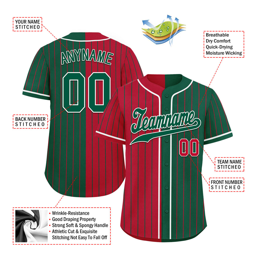 Custom Stripe Fashion Personalized Authentic Baseball Jersey BSBJ01-E06043-15