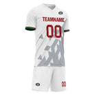 Custom White Gray Soccer Sets Jersey Personalized SCJ101-D28039