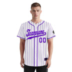 Custom Stripe Fashion Personalized Authentic Baseball Jersey BSBJ01-E025078-4