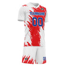 Custom White Red Soccer Sets Jersey Personalized SCJ101-D28004