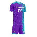Custom Blue Purple Soccer Sets Jersey Personalized SCJ101-D020210-8