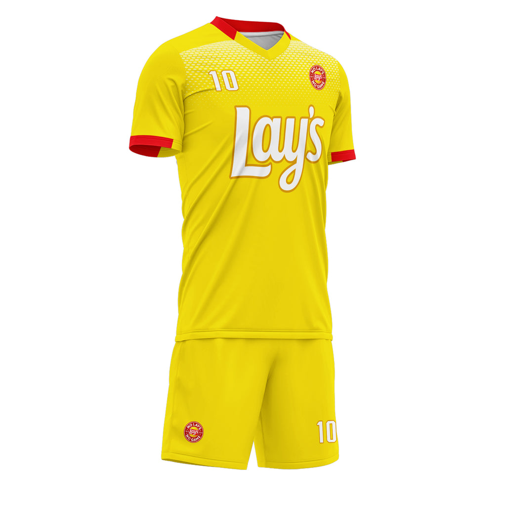 Custom Yellow Soccer Sets Jersey Personalized SCJ101-D020207-1