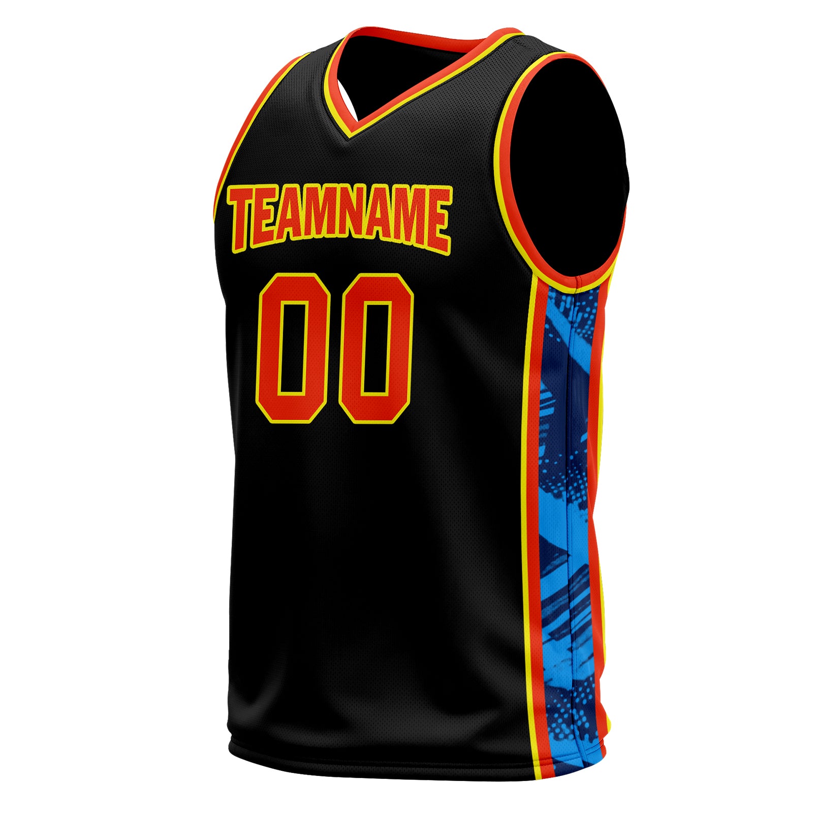 Custom Black Blue Orange City Edition Personalized Sports Uniform Authentic Basketball Jersey BBJ01-D06101-21