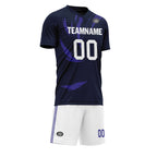 Custom Blue Purple Soccer Sets Jersey Personalized SCJ101-D28017