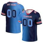 Custom Deep Blue Light Blue Tennessee Personalized Authentic Football Jersey FBJ02-D028017-32