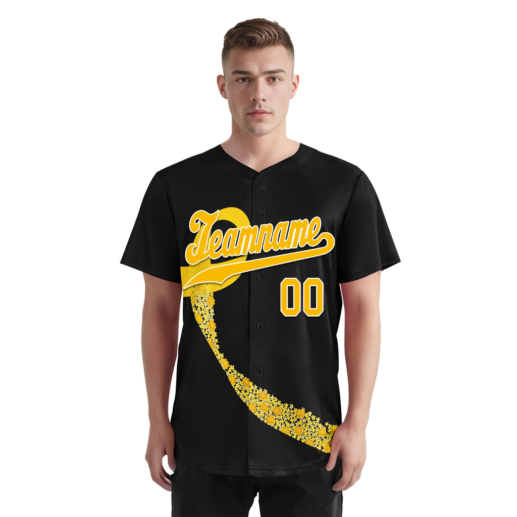 Custom Black World Cancer Day Personalized Authentic Baseball Jersey BSBJ01-E06020-1