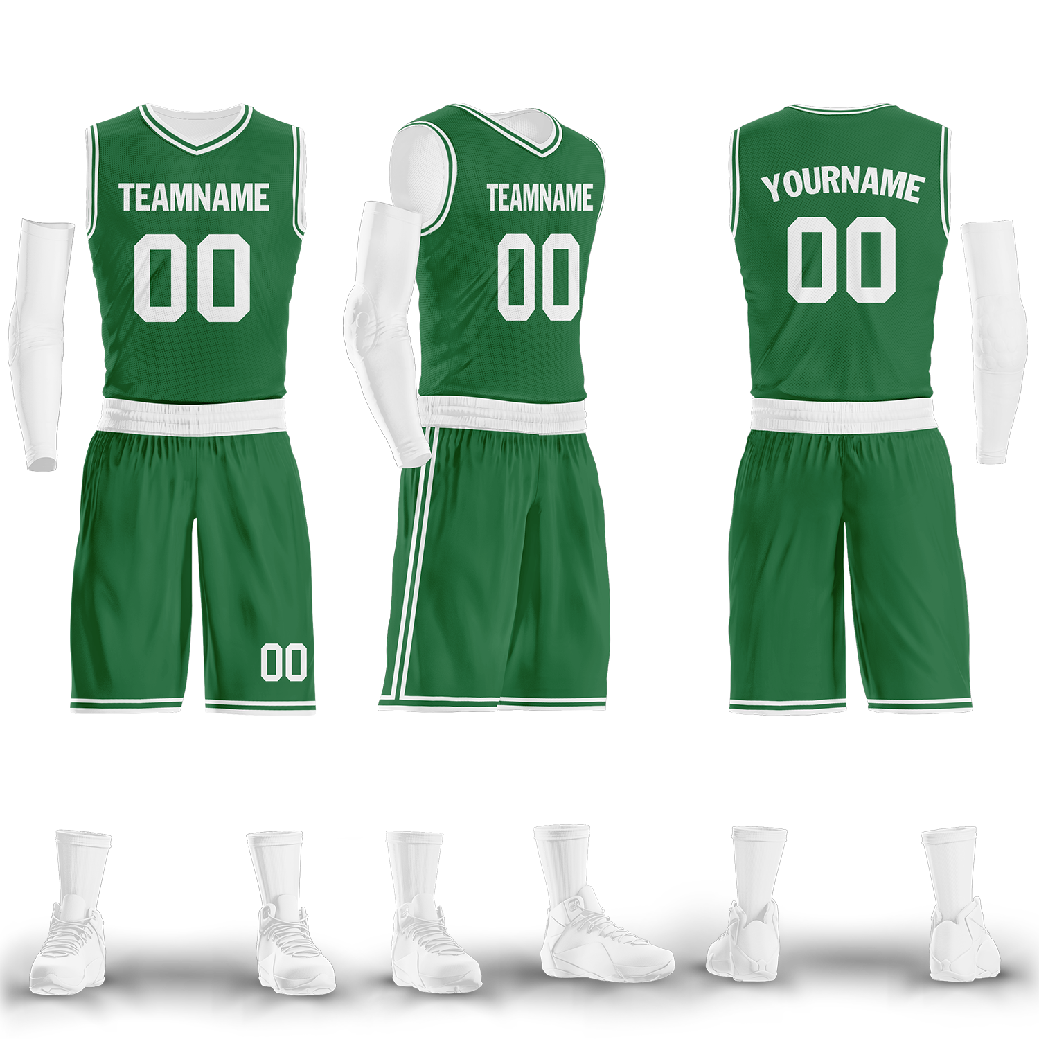 Custom Green Classic Style Sports Uniform Basketball Jersey BBJ01-bd0a700a