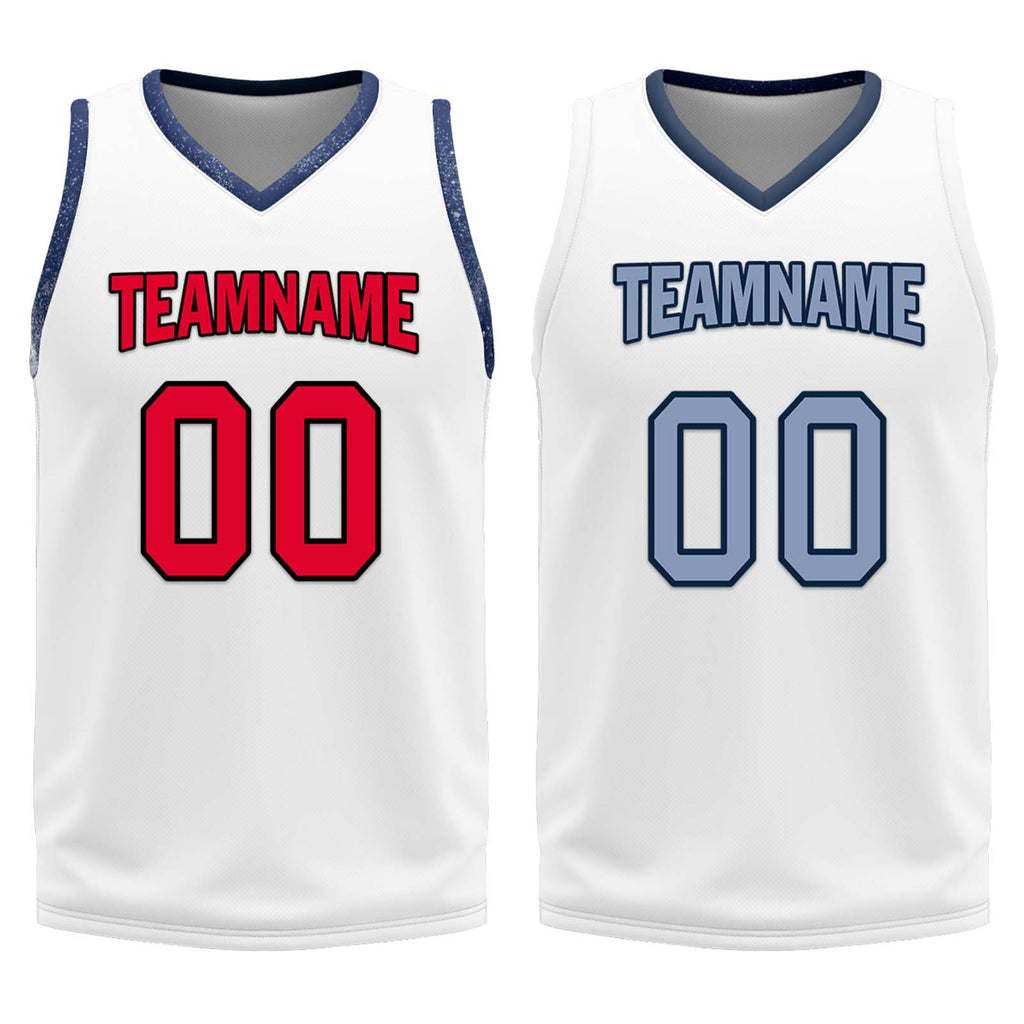 Custom White Bronze Washington City Edition Personalized Reversible Basketball Set Sports Basketball Jersey BBJ01R-D0610-30