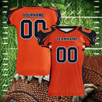 Custom Black Orange Illinois High-Performance American Football Jersey FBJ06-D023001-7