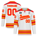 Custom White Red Personalized Hockey Jersey HCKJ01-D0a70cf