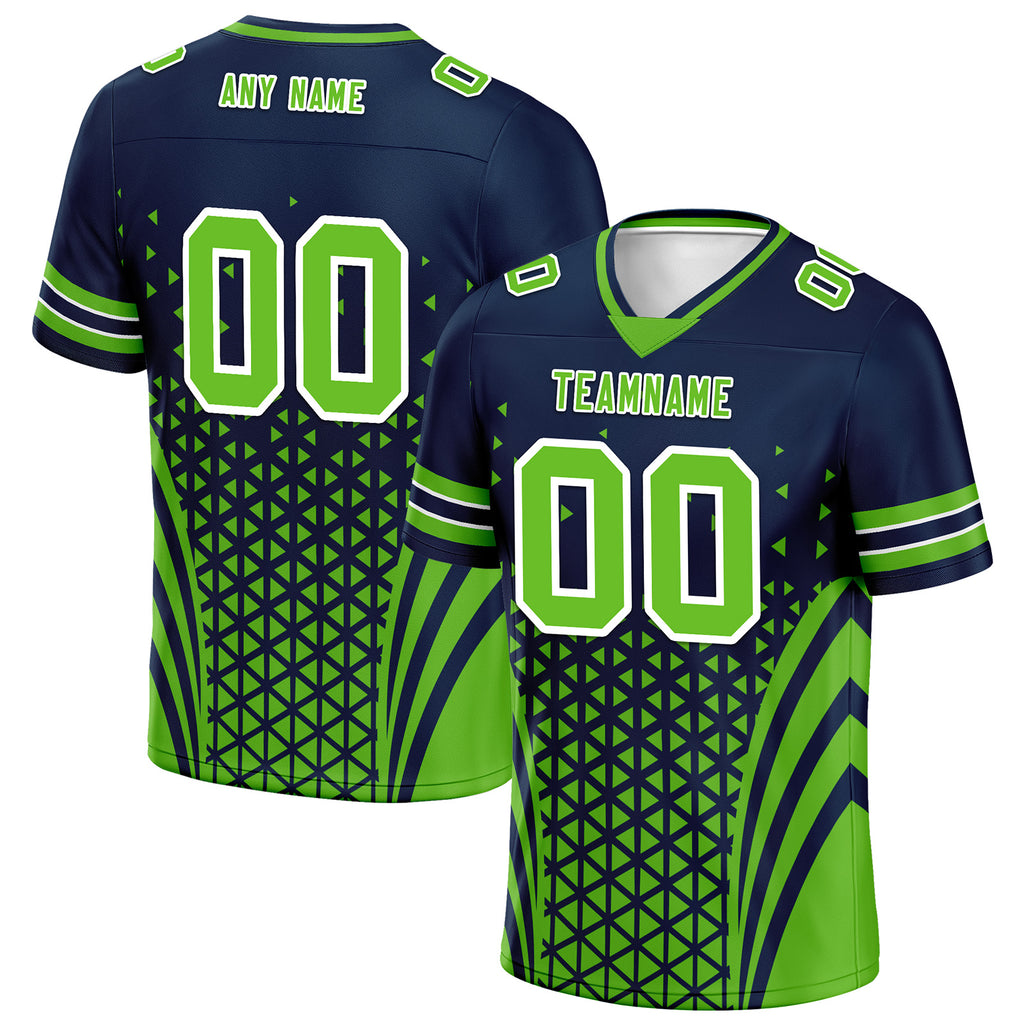 Custom Blue White Washington Football Jersey and Sports Shoes Combo Offer Personalized Combo ZH-D023031-27