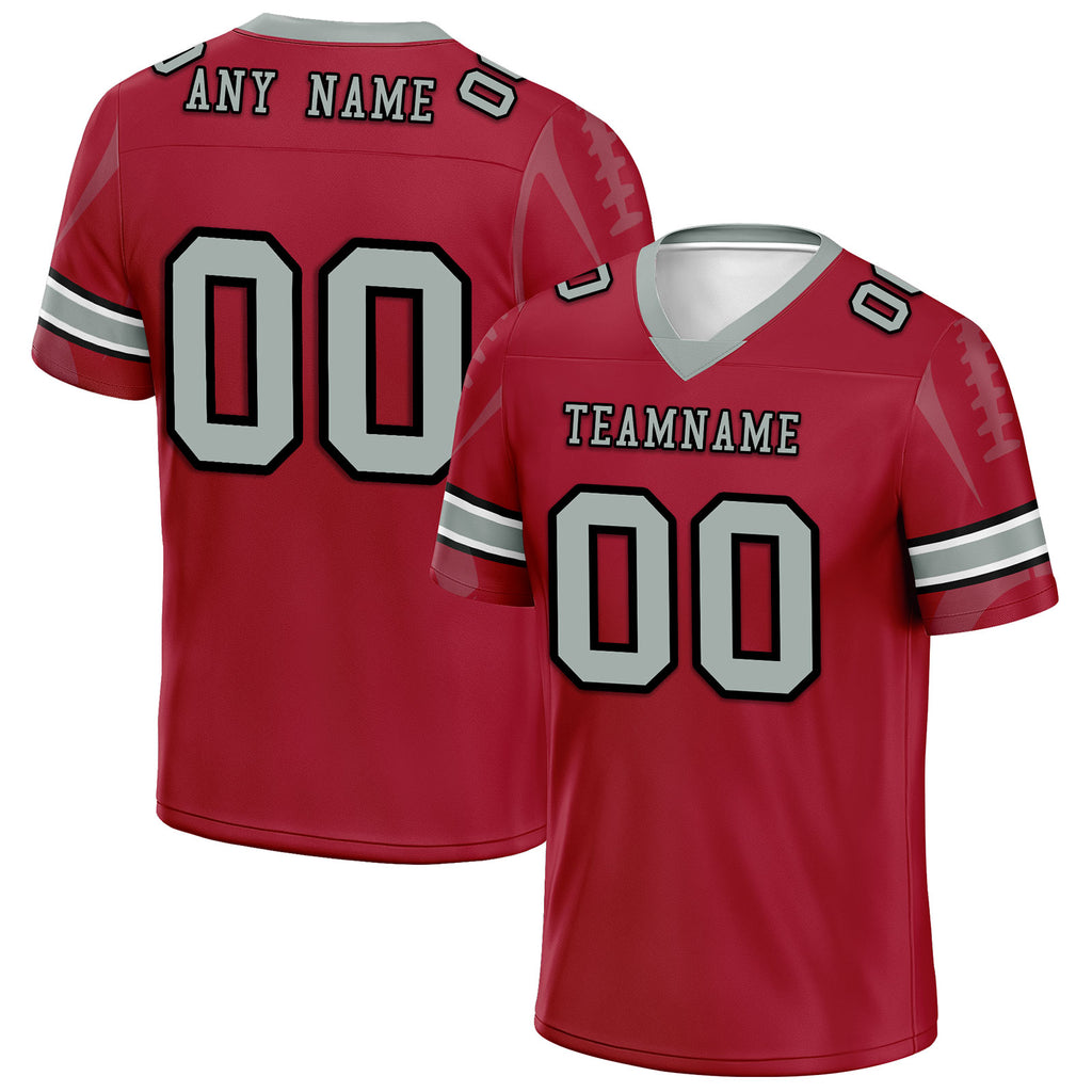 Custom Red Atlanta Personalized Authentic Football Jersey FBJ02-D025033-2