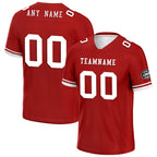 Custom Red San Francisco Personalized Authentic Football Jersey FBJ02-D020263-25