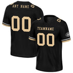 Custom Black New Orleans Personalized Authentic Football Jersey FBJ02-D020263-19
