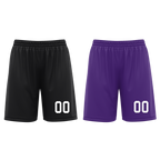 Custom Black Purple Classic Style Reversible Basketball Uniform Personalized COOLMAX BBJR-D017035