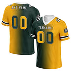 Custom Yellow Green Wisconsin Personalized Authentic Football Jersey FBJ02-D028017-7