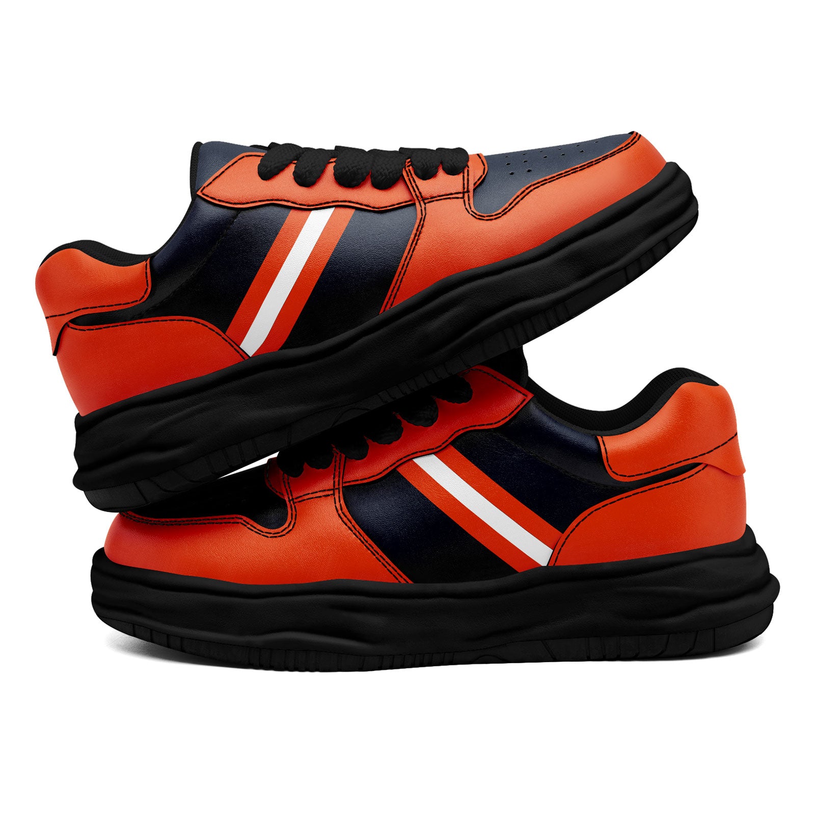 Custom Blue Orange Chicago Shoes Personalized Sneaker FN032-D020389-7