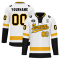 Custom White Black Personalized Hockey Jersey HCKJ01-D0a70a0