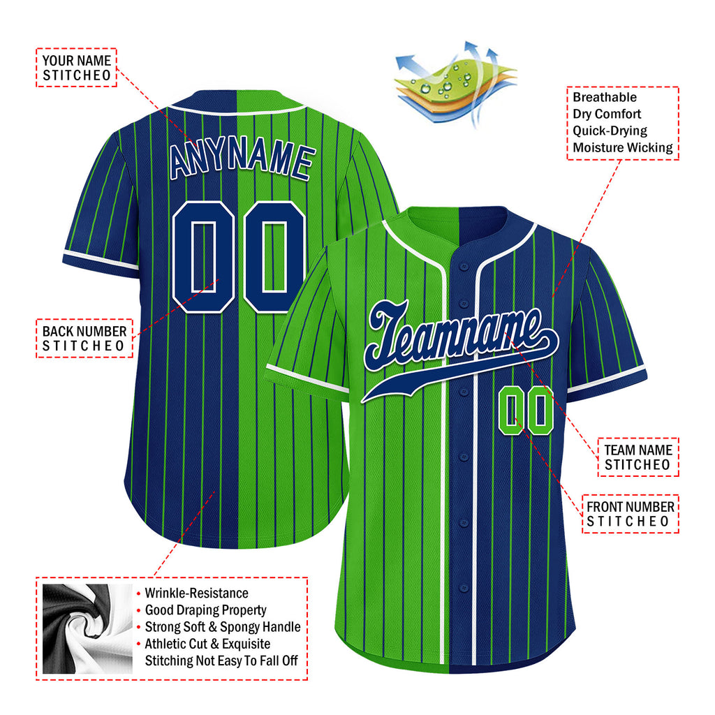 Custom Stripe Fashion Personalized Authentic Baseball Jersey BSBJ01-E06043-17
