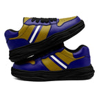 Custom Purple Yellow Baltimore Shoes Personalized Sneaker FN032-D020389-2