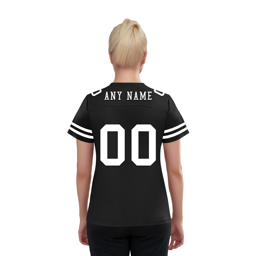 Custom Black Classic Style Personalized Authentic Football Jersey FBJ02-bd0a70bc
