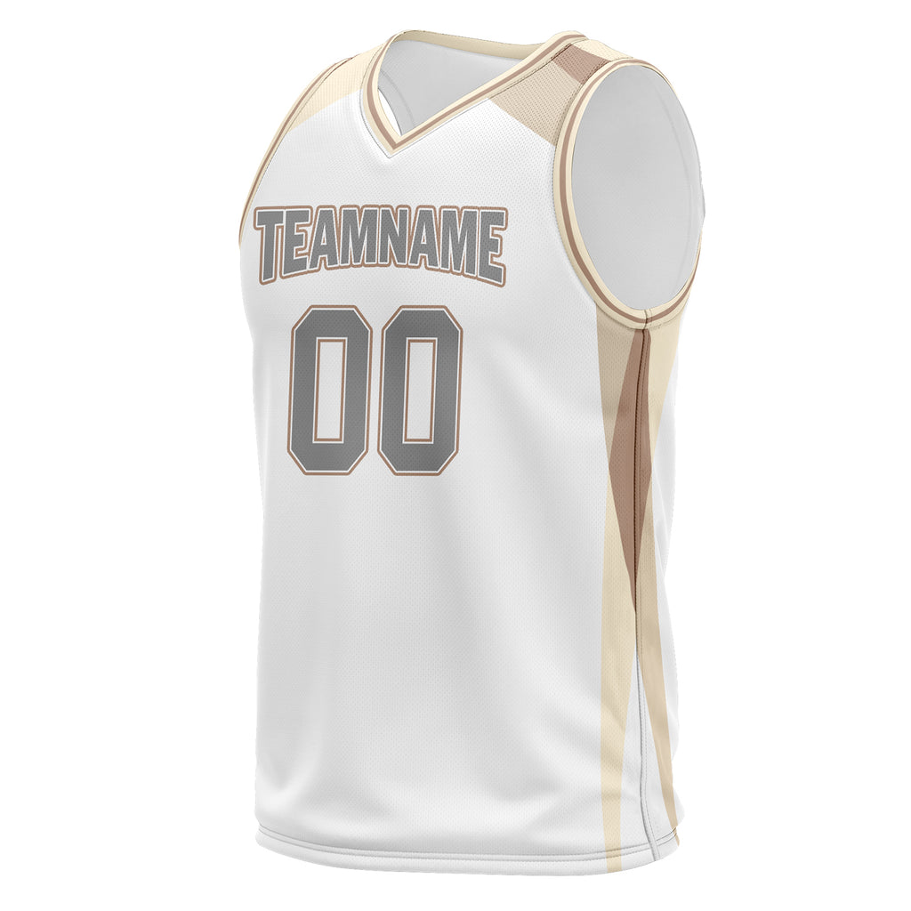 Custom White Gold City Edition Personalized Sports Uniform Authentic Basketball Jersey BBJ01-D06101-5