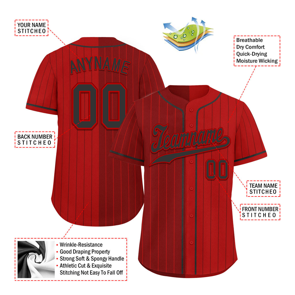 Custom Stripe Fashion Personalized Authentic Baseball Jersey BSBJ01-E06043-26